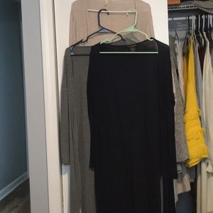 Set of THREE long cardigans